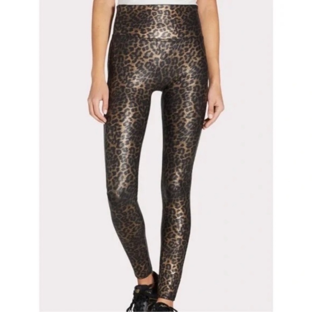 SPANX Faux Leather Leopard Leggings - Picture 2 of 3